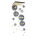 Abacus Abacus 10-Light Square LED Pendant in Modern Brass (39|139051-LED-STND-86-YL0694)