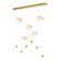 Abacus Abacus 5-Light LED Pendant in Modern Brass (39|139050-LED-STND-86-GG0668)