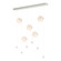 Abacus Abacus 5-Light LED Pendant in Sterling (39|139050-LED-STND-85-GG0668)