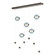 Abacus Abacus 5-Light LED Pendant in Dark Smoke (39|139050-LED-STND-07-YL0668)