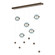 Abacus Abacus 5-Light LED Pendant in Bronze (39|139050-LED-STND-05-YL0668)