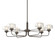 Nola Six Light Pendant in Dark Smoke (39|137840-SKT-MULT-07-YE0592)