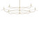 Willow Willow 6-Light Large Chandelier in Modern Brass (39|136352-SKT-MULT-86)