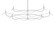 Willow Six Light Chandelier in Sterling (39|136352-SKT-MULT-85)