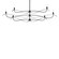 Willow Six Light Chandelier in Black (39|136352-SKT-MULT-10)