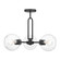 Codyn Three Light Semi-Flush Mount in Midnight Black (454|7755703-112)