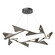 Plume LED Pendant in Black (39|135008-LED-STND-10-07)