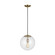 Leo - Hanging Globe One Light Pendant in Satin Brass (454|6701801-848)