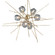 Griffin Griffin Starburst Pendant in Modern Brass (39|131590-SKT-MULT-86-YL0709)