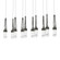 Link Link 10-Light Clear Glass Pendant in Natural Iron (39|131207-SKT-LONG-20-ZM0434)