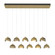 Brooklyn Brooklyn 10-Light Double Shade Pendant in Modern Brass (39|131205-SKT-STND-86-84-GG0711)