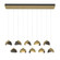 Brooklyn Brooklyn 10-Light Double Shade Pendant in Modern Brass (39|131205-SKT-STND-86-14-GG0711)