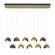 Brooklyn Brooklyn 10-Light Double Shade Pendant in Modern Brass (39|131205-SKT-STND-86-05-GG0711)