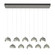 Brooklyn Brooklyn 10-Light Double Shade Pendant in Sterling (39|131205-SKT-STND-85-82-GG0711)