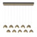 Brooklyn Brooklyn 10-Light Double Shade Pendant in Soft Gold (39|131205-SKT-STND-84-84-GG0711)