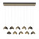 Brooklyn Brooklyn 10-Light Double Shade Pendant in Soft Gold (39|131205-SKT-STND-84-20-GG0711)