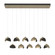 Brooklyn Brooklyn 10-Light Double Shade Pendant in Soft Gold (39|131205-SKT-STND-84-10-GG0711)