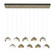 Brooklyn Brooklyn 10-Light Double Shade Pendant in Soft Gold (39|131205-SKT-STND-84-02-GG0711)