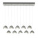 Brooklyn Brooklyn 10-Light Double Shade Pendant in Vintage Platinum (39|131205-SKT-STND-82-85-GG0711)