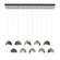 Brooklyn Brooklyn 10-Light Double Shade Pendant in Vintage Platinum (39|131205-SKT-STND-82-07-GG0711)