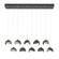 Brooklyn Brooklyn 10-Light Double Shade Pendant in Natural Iron (39|131205-SKT-STND-20-85-GG0711)