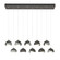 Brooklyn Brooklyn 10-Light Double Shade Pendant in Natural Iron (39|131205-SKT-STND-20-82-GG0711)