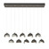 Brooklyn Brooklyn 10-Light Double Shade Pendant in Dark Smoke (39|131205-SKT-STND-07-85-GG0711)