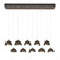 Brooklyn LED Pendant in Bronze (39|131205-SKT-STND-05-05-GG0711)