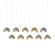Brooklyn Brooklyn 10-Light Double Shade Pendant in Modern Brass (39|131205-SKT-LONG-86-82-GG0711)