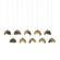 Brooklyn Brooklyn 10-Light Double Shade Pendant in Modern Brass (39|131205-SKT-LONG-86-07-GG0711)