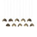 Brooklyn Brooklyn 10-Light Double Shade Pendant in Soft Gold (39|131205-SKT-LONG-84-05-GG0711)