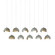 Brooklyn Brooklyn 10-Light Double Shade Pendant in Vintage Platinum (39|131205-SKT-LONG-82-84-GG0711)