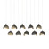 Brooklyn Brooklyn 10-Light Double Shade Pendant in Natural Iron (39|131205-SKT-LONG-20-84-GG0711)