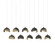 Brooklyn Brooklyn 10-Light Double Shade Pendant in Oil Rubbed Bronze (39|131205-SKT-LONG-14-84-GG0711)