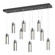 Exos Glass Exos Glass 10-Light Pendant in Black (39|131204-SKT-STND-10-ZM0065)