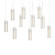 Exos Glass Exos Glass 10-Light Pendant in Modern Brass (39|131204-SKT-LONG-86-GG0065)