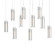 Exos Glass Exos Glass 10-Light Pendant in Natural Iron (39|131204-SKT-LONG-20-GG0065)
