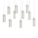 Exos Glass Exos Glass 10-Light Pendant in Oil Rubbed Bronze (39|131204-SKT-LONG-14-GG0065)