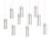 Exos Glass Exos Glass 10-Light Pendant in Dark Smoke (39|131204-SKT-LONG-07-GG0065)