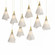 Mobius Athena Triple Short LED Lantern in Modern Brass (39|131202-SKT-LONG-86-SH1987)