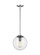 Leo - Hanging Globe One Light Pendant in Satin Aluminum (454|6601801-04)
