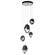 Chrysalis Chrysalis 5-Light Mixed Crystal Pendant in White (39|131139-SKT-LONG-02-BP0756)