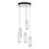 Link Link 5-Light Clear Glass Pendant in White (39|131127-SKT-STND-02-ZM0434)
