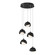 Brooklyn Brooklyn 5-Light Double Shade Pendant in Black (39|131125-SKT-STND-10-10-GG0711)
