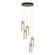 Exos Glass Exos Glass 5-Light Pendant in Modern Brass (39|131124-SKT-STND-86-ZM0065)