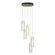 Exos Glass Exos Glass 5-Light Pendant in Modern Brass (39|131124-SKT-STND-86-GG0065)