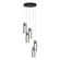 Exos Glass Exos Glass 5-Light Pendant in Natural Iron (39|131124-SKT-STND-20-ZM0065)