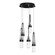 Link Link 5-Light Blown Glass Pendant in Black (39|131120-SKT-LONG-10-YG0434)