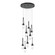 Link Link 9-Light Clear Glass Pendant in Black (39|131108-SKT-STND-10-ZM0434)