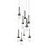 Link Link 9-Light Clear Glass Pendant in Dark Smoke (39|131108-SKT-LONG-07-ZM0434)
